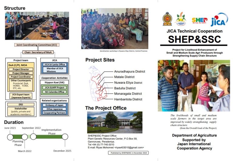 JICA SHEP & SSC Project Brochures English